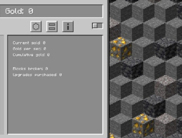 Laro Minecraft Gold Clicker online