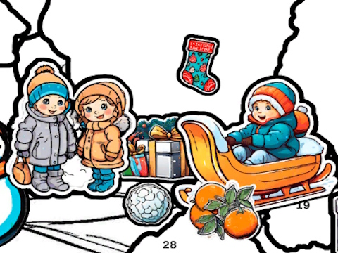 Laro Sticker Book Puzzle: Kulay Ayon sa Numero  online