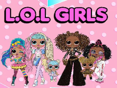 Laro L. O. L OMG Girls Coloring Book  online