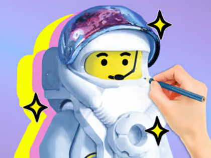 Laro Pangkulay na Aklat: LEGO Astronaut  online