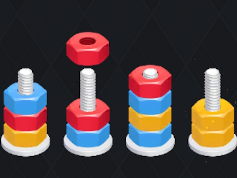 Laro Nuts Puzzle: Pag-uuri ng Kulay  online