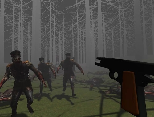 Laro Mga zombie sa isang kagubatan  online