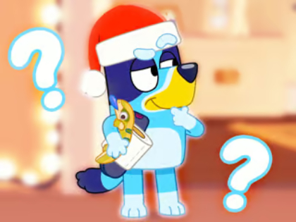 Laro Mga Pagsusulit ng Mga Bata: Bluey Christmas Fandom online