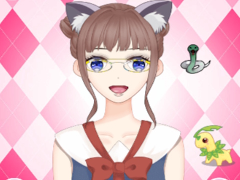 Laro Ang cute na anime na batang babae ay nagbibihis online