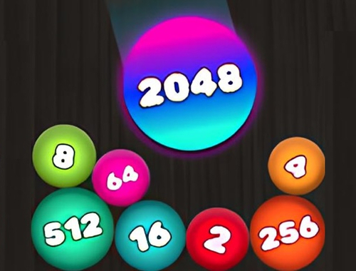 Laro 2048 Palaisipan: Ikonekta ang mga Bola  online