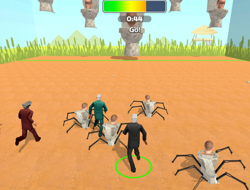 Laro Cameraman vs SkiBidi Survival online