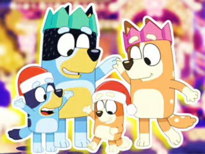 Laro Jigsaw Puzzle: Bluey Family Xmas Eve online