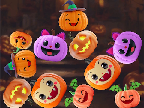 Laro Pagsamahin ang Connect Pumpkins: Halloween!  online