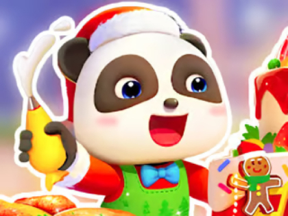 Laro Jigsaw Puzzle: Baby Panda Christmas Chef online