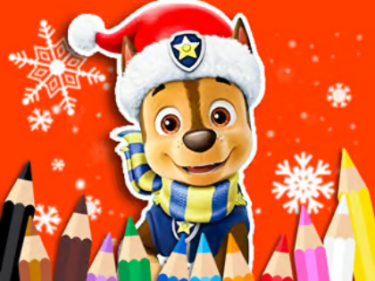 Laro Pangkulay na Aklat: Paw Patrol Christmas  online