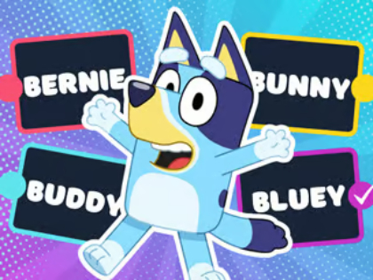 Laro Mga Pagsusulit ng Mga Bata: Bluey Super Fan Quiz  online