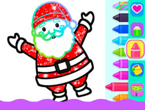 Laro Pagguhit ng Toddler: Pasko  online