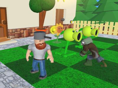 Laro Mga halaman kumpara sa Zombies 3D  online