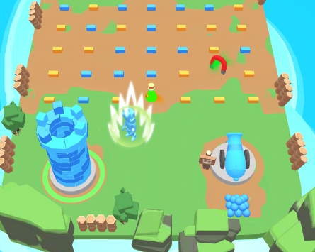 Laro Tower Clash: Kolektahin ang mga brick  online