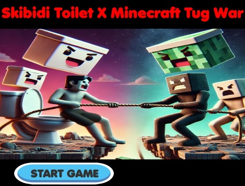 Laro SkiBidi Toilet x Minecraft Tug War online