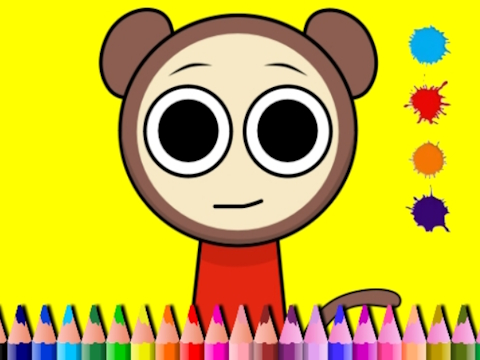 Laro Sprunki Valentine Coloring Book online