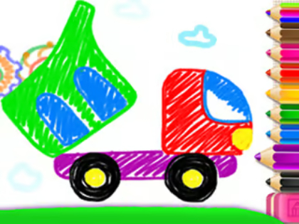 Laro Pagguhit ng Toddler: Tanker Truck  online