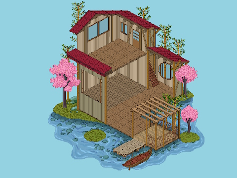 Laro Pixel House online