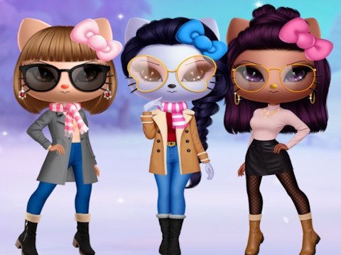 Laro Kitty Squad Winter Dress Up online