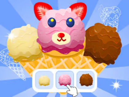 Laro Kulay ng libro: ice cream cone  online