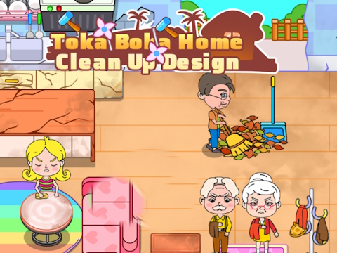 Laro Toka Boka Home Clean Up Design online
