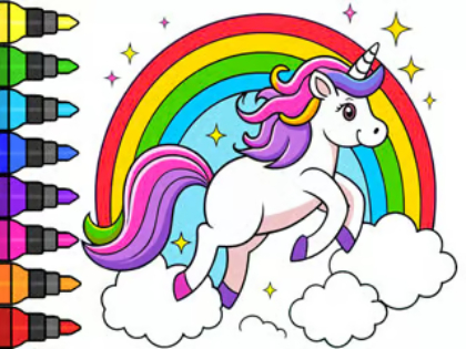 Laro Kulay ng Kulay: Magical Unicorn  online
