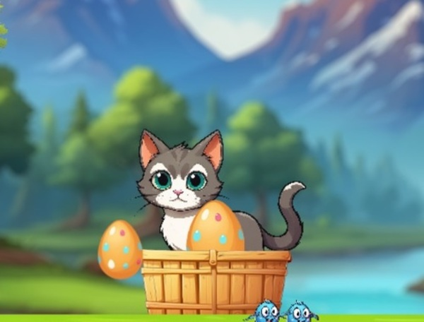 Laro Gutom na Kitty Adventures  online