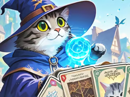 Laro Jigsaw Puzzle: Cat's Card Arena  online