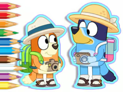 Laro Kulay ng Kulay: Bluey Camping  online
