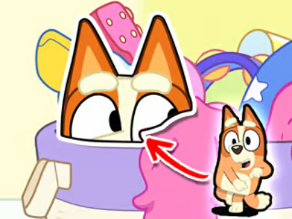 Laro Jigsaw Puzzle: Bluey itago at maghanap  online