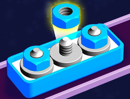 Laro Mga Nuts Stack Sort: Nuts & Bolts  online