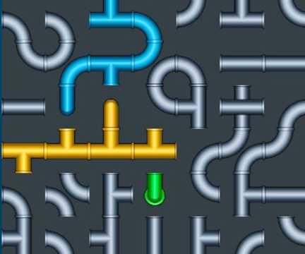 Laro Ikonekta ang pipa ng tubig na puzzle  online