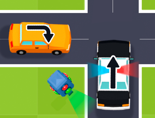 Laro Traffic tap puzzle  online