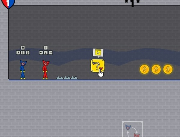 Laro Stickman Huggy Party duo  online