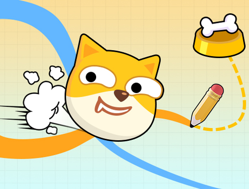 Laro Doge Rush gumuhit ng puzzle sa bahay  online