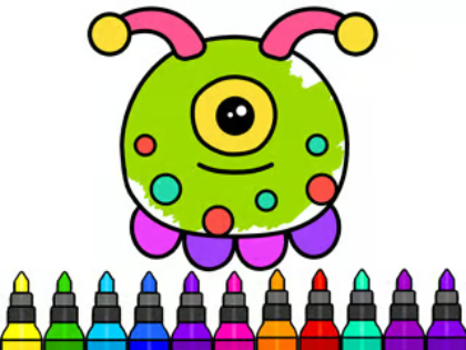 Laro Kulay ng libro: Alien  online