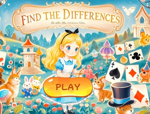 Laro Hanapin ang mga pagkakaiba -iba: Alice sa Wonderland  online