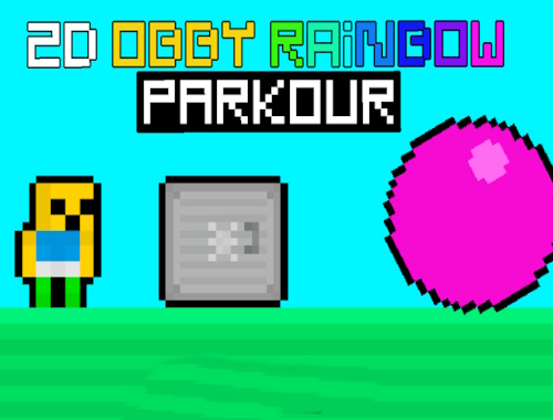 Laro 2d Obby Rainbow Parkour  online