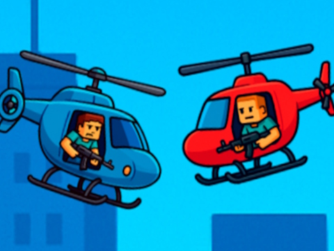 Laro Helicopter Battle Steve 2 Player  online