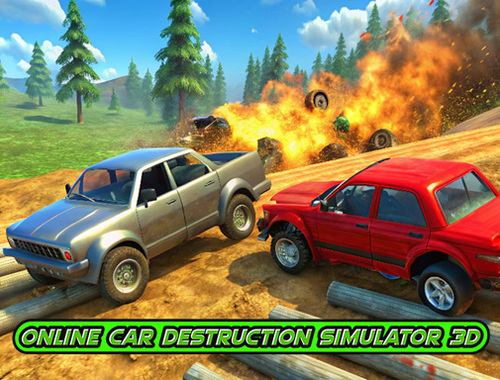 Laro Online na pagkawasak ng kotse Simulator 3D  online