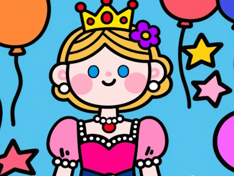 Laro Kulay sa pamamagitan ng code: Little Princess  online