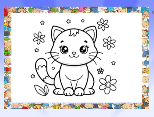 Laro Magagandang libro ng pangkulay ng pusa  online