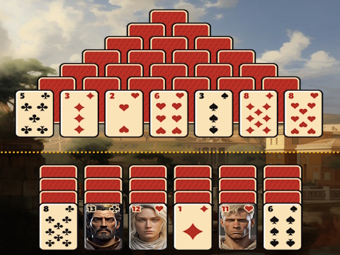 Laro Pyramid Solitaire Sinaunang Roma  online