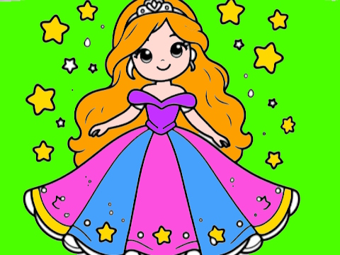 Laro Bumalik sa libro ng pangkulay ng prinsesa ng paaralan  online