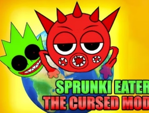 Laro Sprunki eater ang sinumpa mod  online