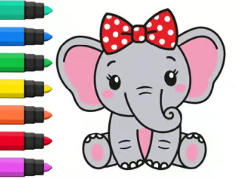 Laro Kulay ng Kulay: Elephant  online