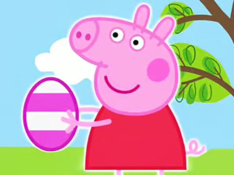 Laro Jigsaw Puzzle: Peppa Pig Easter Egg  online