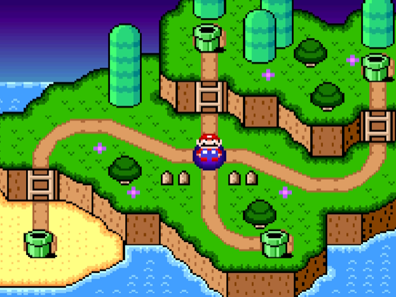 Laro Super Mario World Legend ng Apat na Susi online