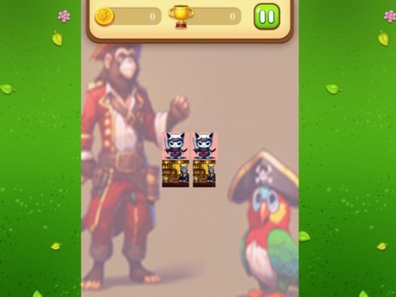 Laro Pirate Cat Memory Match online