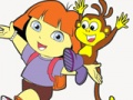 Laro Dora ang explorer pangkulay masaya  online